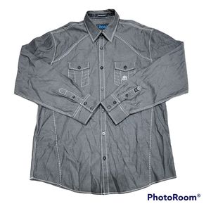 Roar foundation size 2xl button shirt